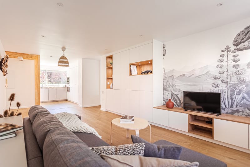 Rénovation totale d'un T3 - salon - Toulouse - Alessandra Melo - architecte d'intérieur