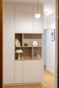 Alessandra Melo - Architecte interieur - Albi - Toulouse - Saint Sulpice la Pointe - meuble sur-mesure entree - projet M et C